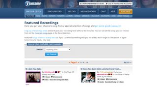 Featured Recordings | SingSnap Karaoke