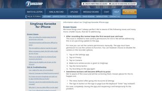 SingSnap Karaoke for iPhone | SingSnap Karaoke