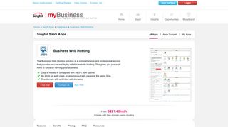 Business Web Hosting | myBusiness Network - myBusiness - Singtel