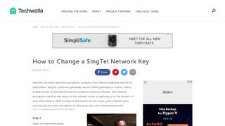 How to Change a SingTel Network Key | Techwalla.com