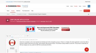 SINP ONLINE APPLICATION - Canadavisa.com