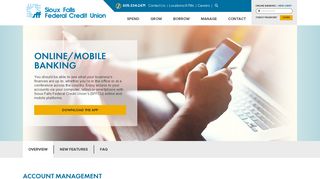 Online/Mobile Banking | Sioux Falls Federal Credit Union