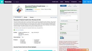 Siouxland Federal Credit Union Reviews - WalletHub