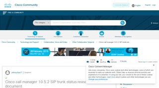 Solved: Cisco call manager 10.5.2 SIP trunk sta... - Cisco Community