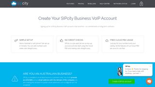 VoIP Account Creation | SIPcity - Business VoIP Provider