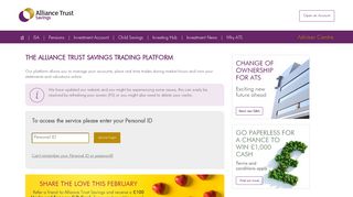 Alliance Trust Savings - Investments, Pensions, ISAs & Share Trading