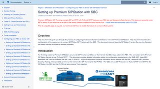 Setting up Premium SIPStation with SBC - SIPStation and FAXStation ...