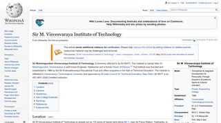 Sir M. Visvesvaraya Institute of Technology - Wikipedia