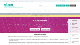 SIAM Review (SIREV)