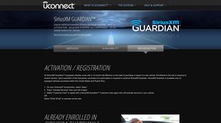 Register for SiriusXM Guardian Uconnect Access