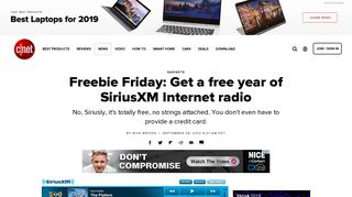 Freebie Friday: Get a free year of SiriusXM Internet radio - CNET