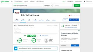 Sirius Technical Services Reviews | Glassdoor