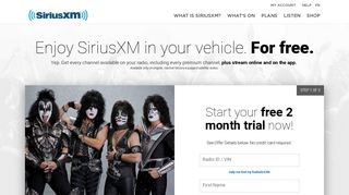 Preowned Trial Landing - SiriusXM Radio