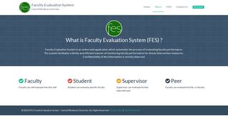 What is Faculty Evaluation System (FES)