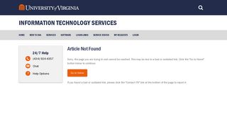 SIS Mobile Help - University Of Virginia