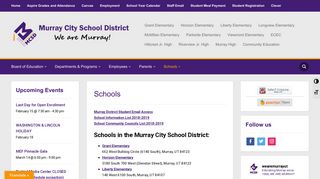 Schools – Murray City School District