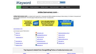 sisbe.banvenez.com - - iKeyword.net