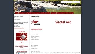 Pay My Bill - Sisqtel.net