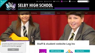 Selby High School - Log on