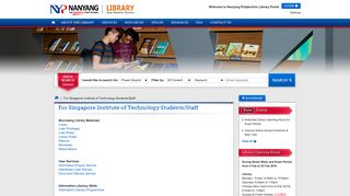 For Singapore Institute of Technology Students ... - NYP Library Portal