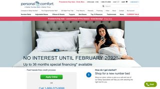 Apply for Financing - Personal Comfort Bed