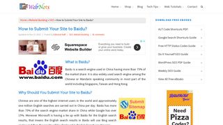 How to Submit your site to Baidu? - WebNots