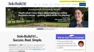 Solo Build It! (SBI!): Solopreneurs Build A Profitable Online Business