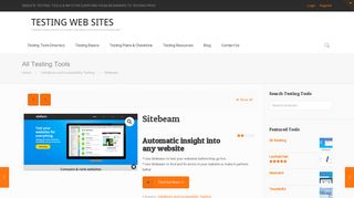 Sitebeam - Test Your Website Before Launch - Testing Web Sites
