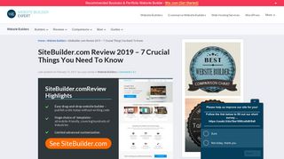 SiteBuilder.com Review 2019 - 7 Crucial Things You Need To Know