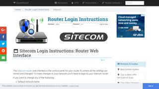 Sitecom Login: How to Access the Router Settings | RouterReset