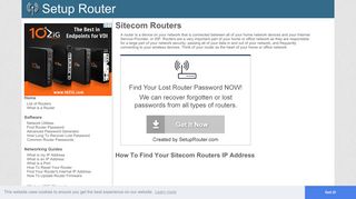 Sitecom Router Guides - SetupRouter