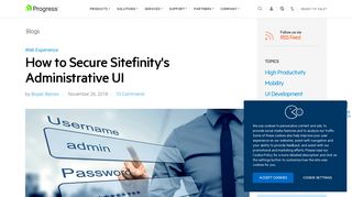 How to Secure Sitefinity's Administrative UI