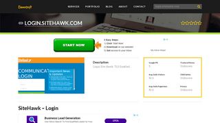 Welcome to Login.sitehawk.com - SiteHawk - Login
