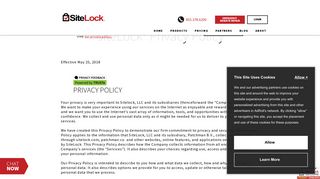 SiteLock Privacy Policy