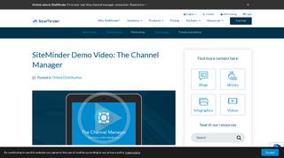 Demo Video: The Channel Manager by SiteMinder