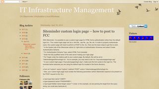 IT Infrastructure Management: Siteminder custom login page – how to ...