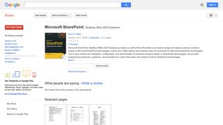 Microsoft SharePoint: Building Office 2003 Solutions