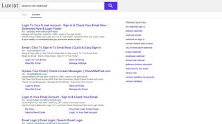 shreve net webmail - Luxist - Content Results
