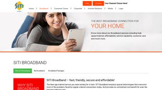 Best Broadband Connection | Broadband Services ... - SITI Cable