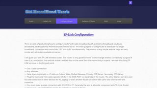 Configure Router - Siti BroadBand User's