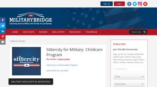 Sittercity for Military- Childcare Program - Business - MilitaryBridge