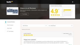 reviews of Sitters.co.uk - Feefo
