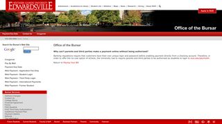 Office of the Bursar - Authorization - SIUE