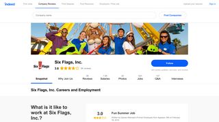 Six Flags, Inc. Careers and Employment | Indeed.com