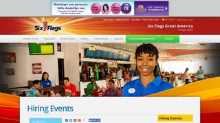 Hiring Events | Six Flags Great America