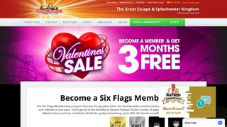 Membership | Great Escape - Six Flags