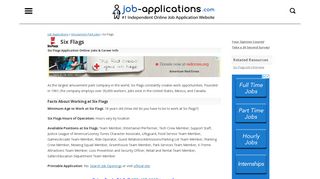 Six Flags Application, Jobs & Careers Online - Job-Applications.com