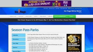 Season Pass Parks | Six Flags White Water