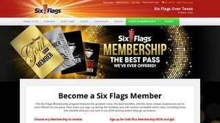 Membership | Six Flags Over Texas