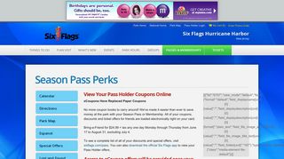 Season Pass Perks | Hurricane Harbor (Jackson, NJ) - Six Flags